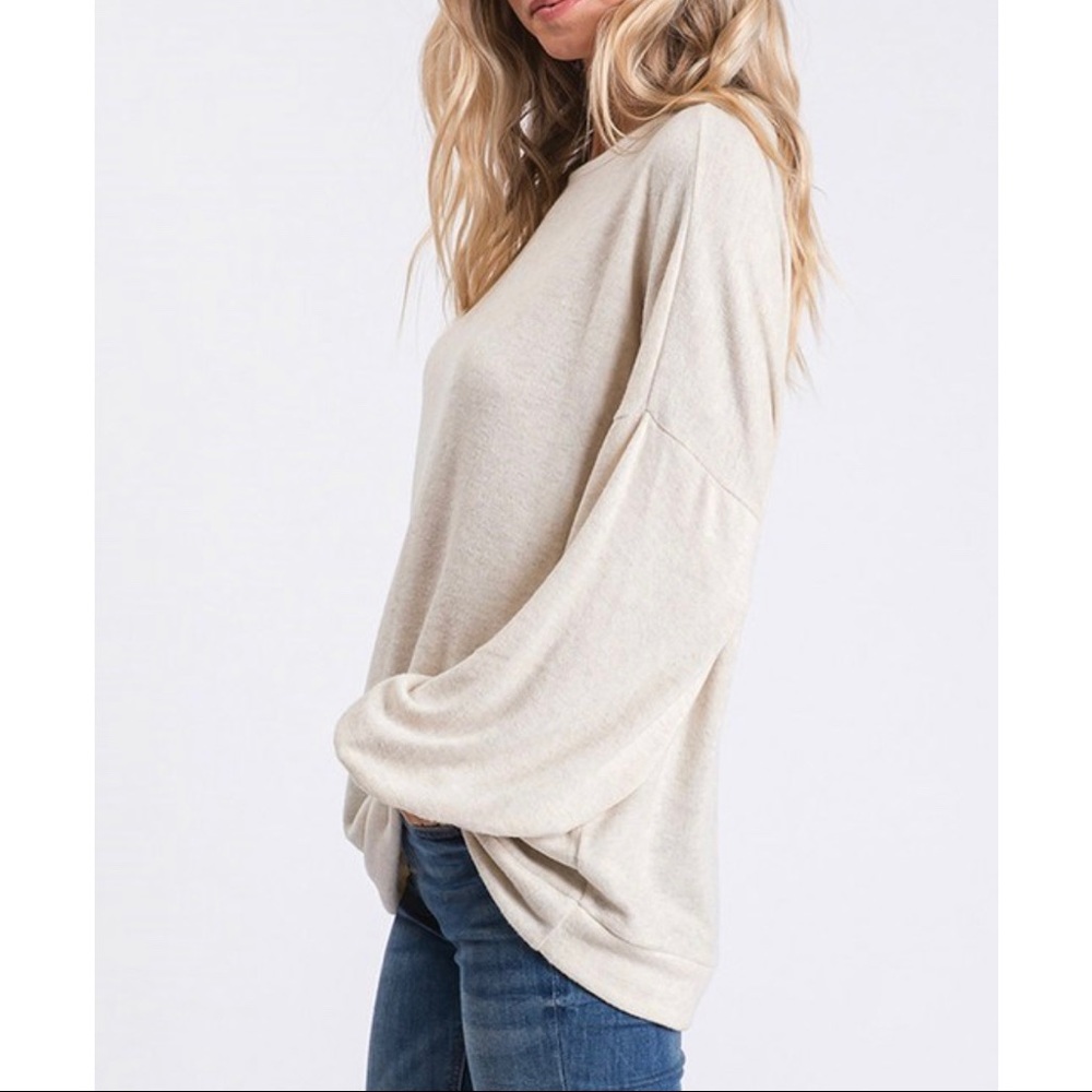 🎈Charley- oatmeal cage back top - Picture 6 of 8